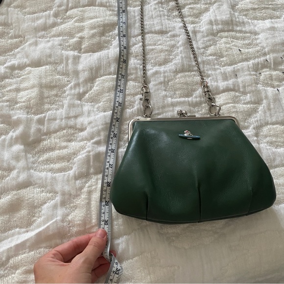 Vivienne Westwood Green Leather Crossbody - Picture 7 of 14